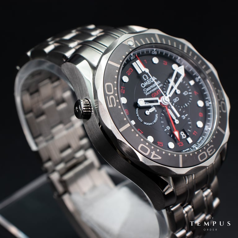 Omega Seamaster Diver 300M GMT Chronograph – 44mm Black Dial