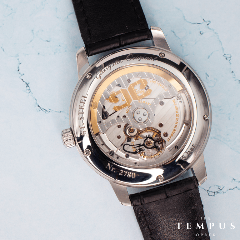 Glashütte Original Senator Observer – 44mm Stainless Steel Black Alligator