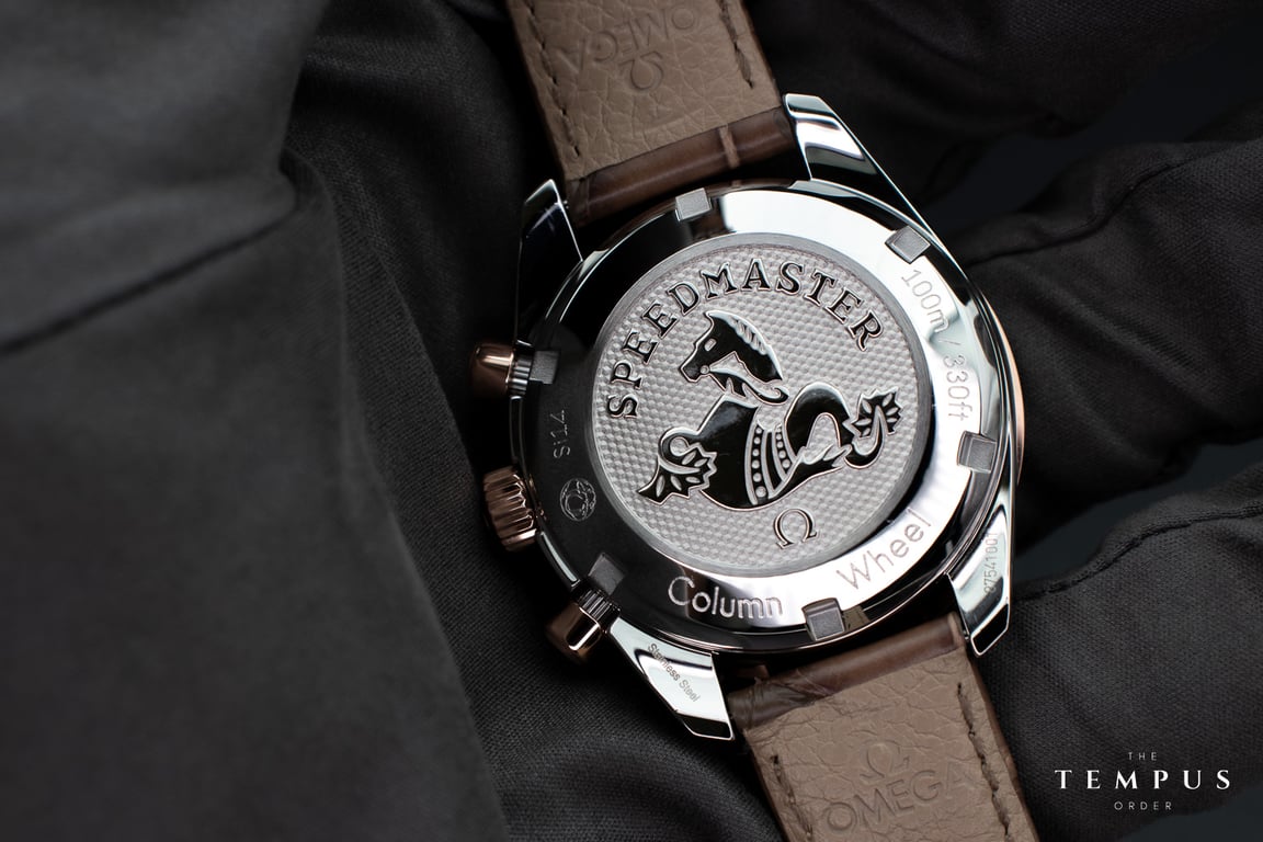 Omega Speedmaster 38 Cappuccino – 38mm Steel & Sedna Gold