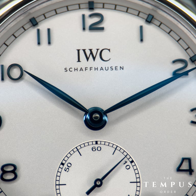 IWC Portugieser Automatic 40 – 40mm Stainless Steel Silver Dial with Blue Hands