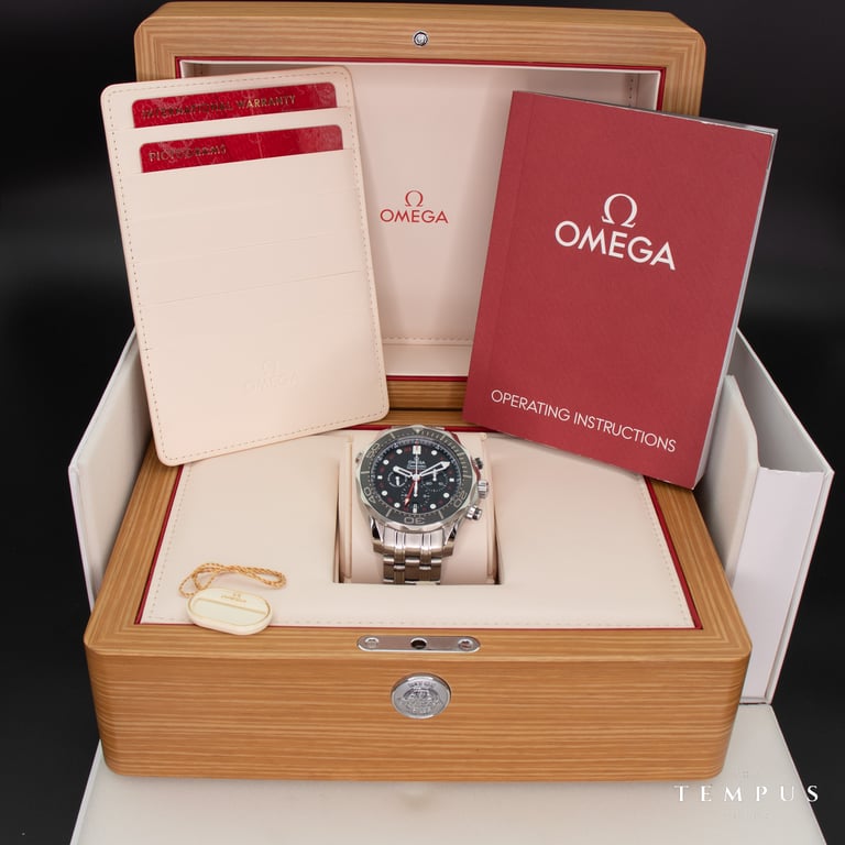 Omega Seamaster Diver 300M GMT Chronograph – 44mm Black Dial