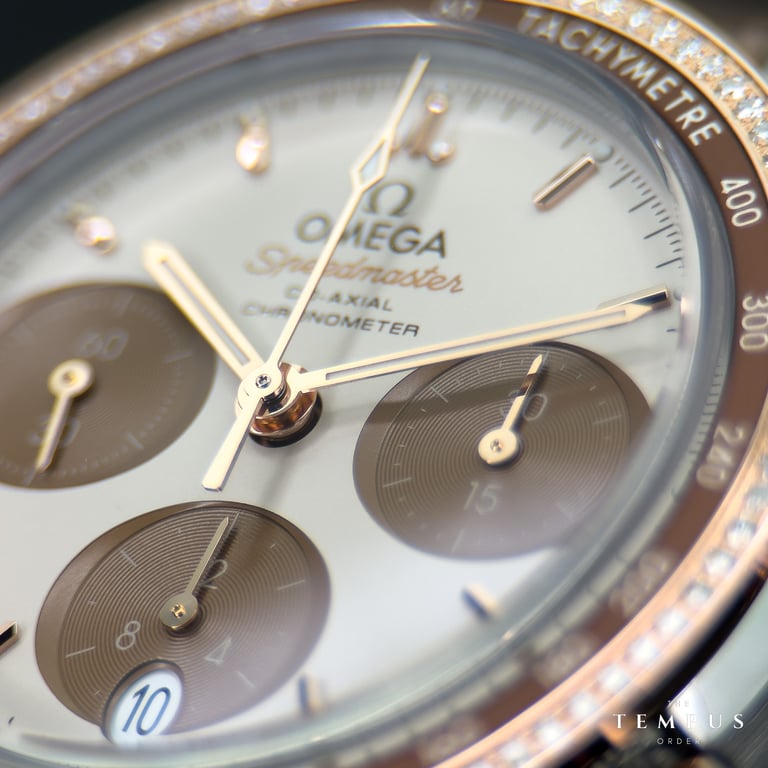 Omega Speedmaster 38 Cappuccino – 38mm Steel & Sedna Gold
