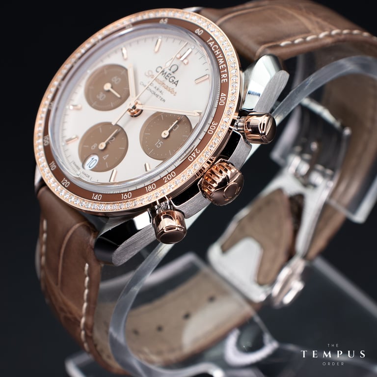 Omega Speedmaster 38 Cappuccino – 38mm Steel & Sedna Gold