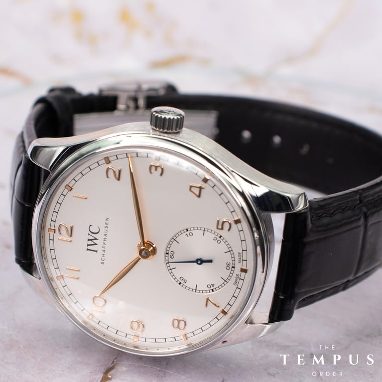 IWC Portugieser Automatic 40 – 40mm Stainless Steel Silver Dial with Gold Hands