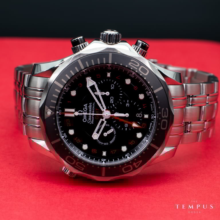 Omega Seamaster Diver 300M GMT Chronograph – 44mm Black Dial
