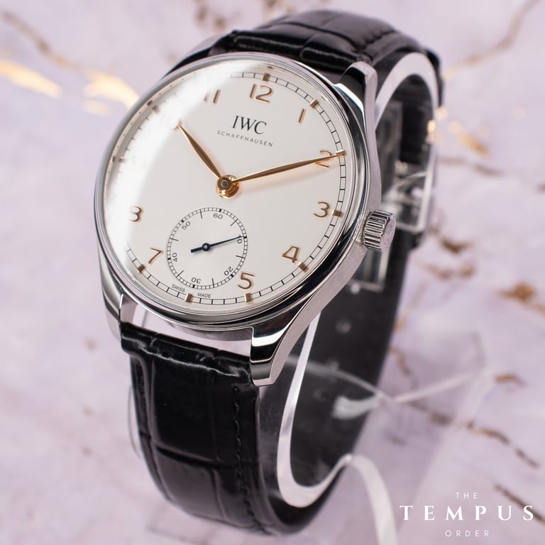 IWC Portugieser Automatic 40 – 40mm Stainless Steel Silver Dial with Gold Hands