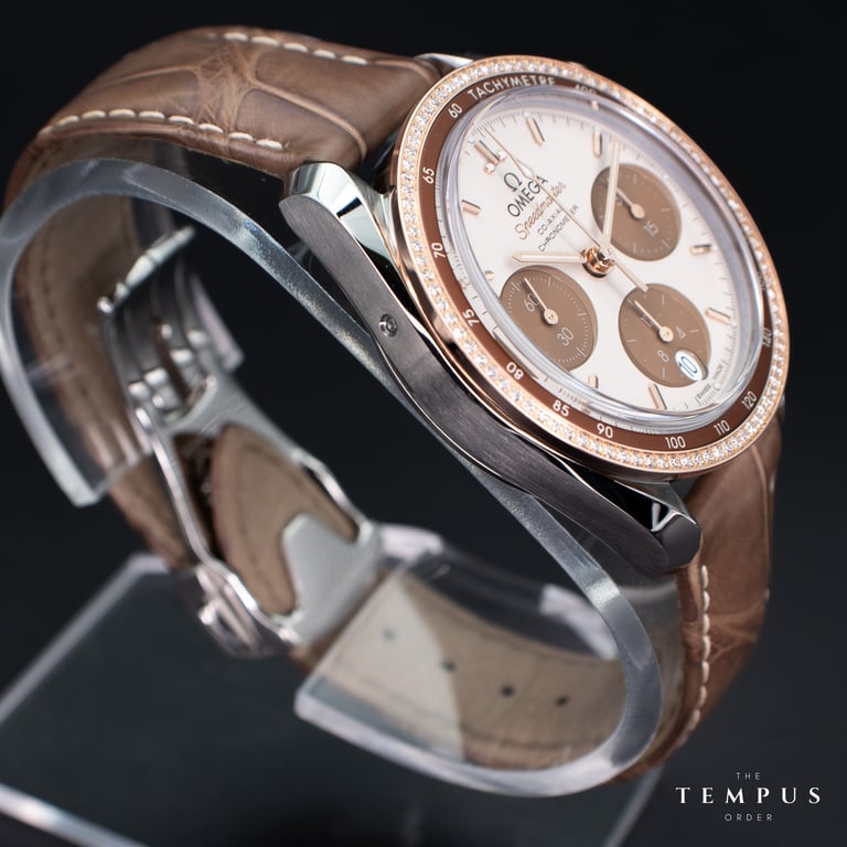 Omega Speedmaster 38 Cappuccino – 38mm Steel & Sedna Gold