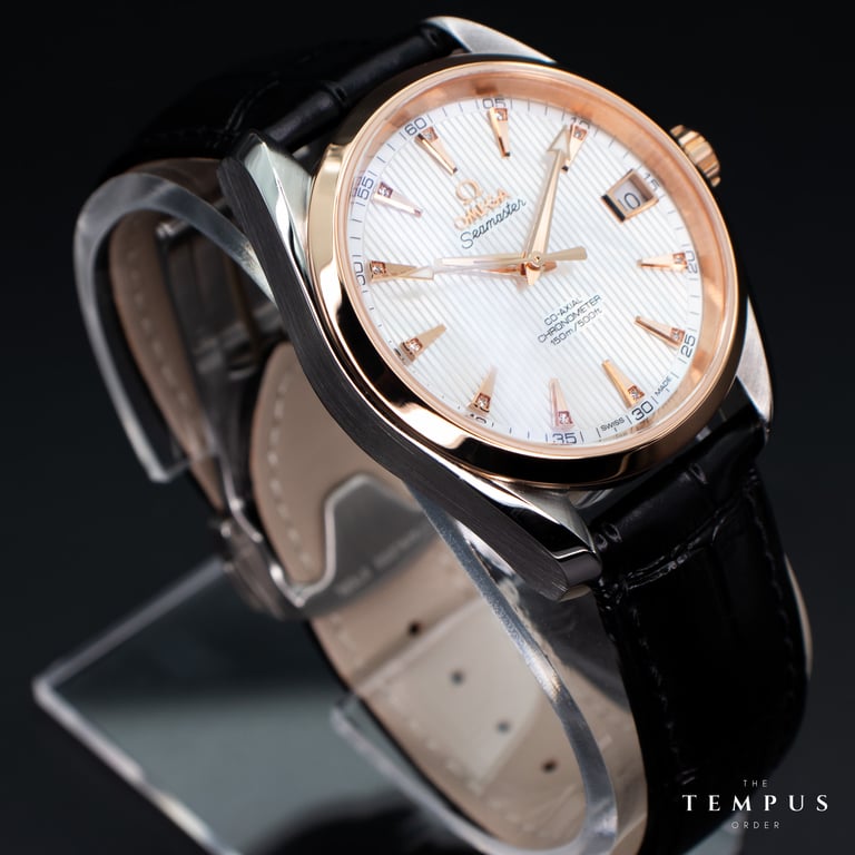 Omega Seamaster Aqua Terra 150M – 38.5mm Steel & Red Gold Mother-of-Pearl
