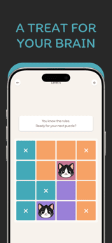 Chalk Paws app screenshot template preview, screen 5 of 5, Games design