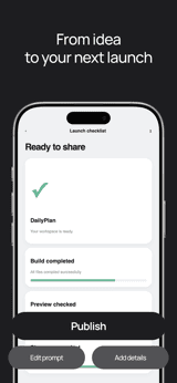 Forge Code app screenshot template preview, screen 5 of 5, Developer Tools design