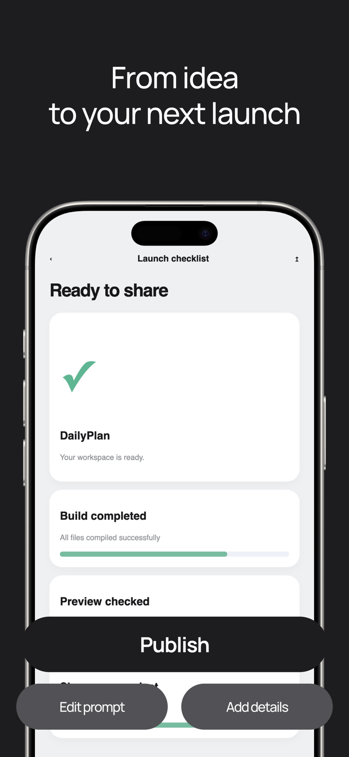 Forge Code app screenshot template preview, screen 5 of 5, Developer Tools design