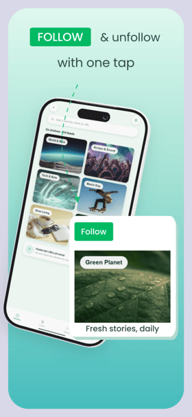 ReadMint app screenshot template preview, screen 2 of 5, News & Magazines design