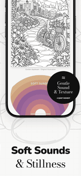 Color Retreat app screenshot template preview, screen 4 of 5, Graphics & Design design