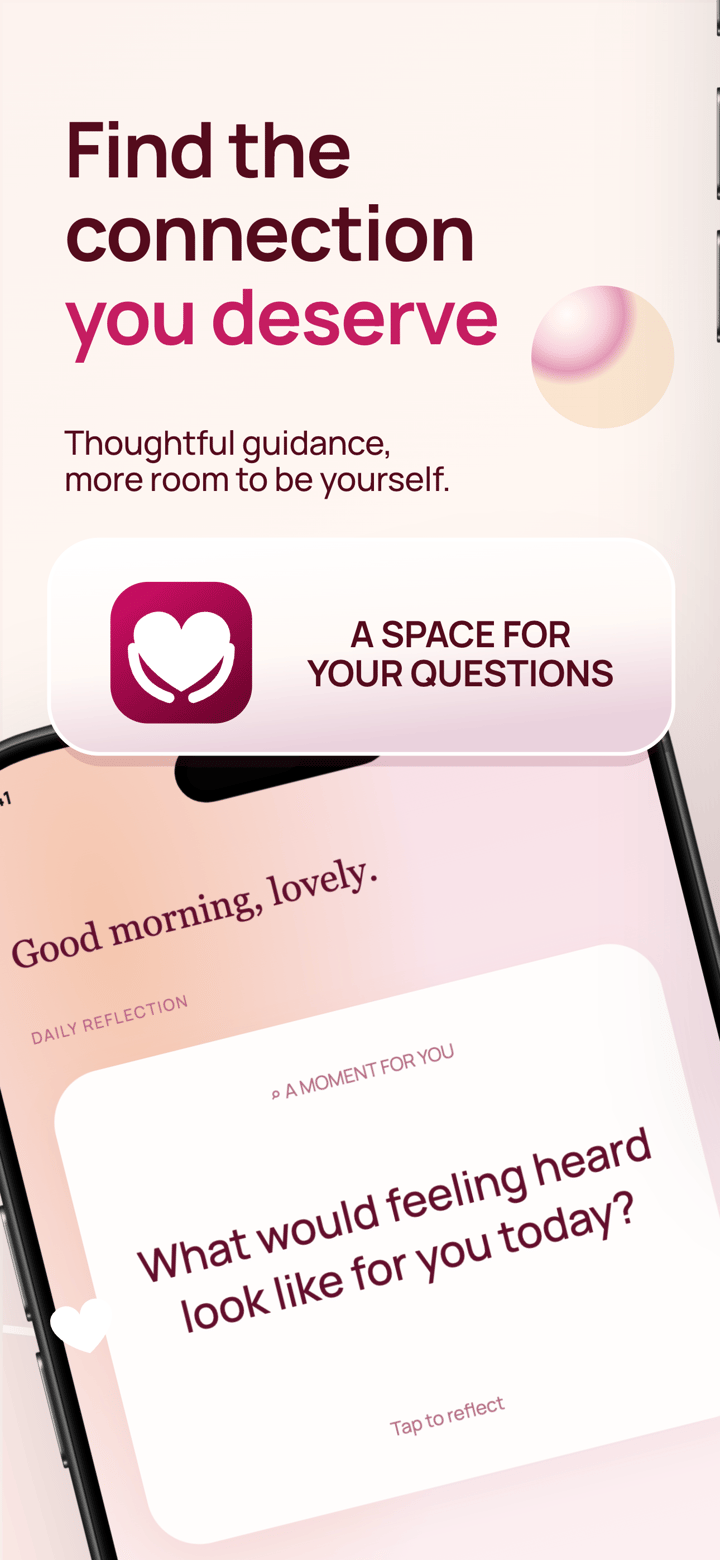 Rose Dialogue app screenshot template preview, screen 1 of 5, Lifestyle design