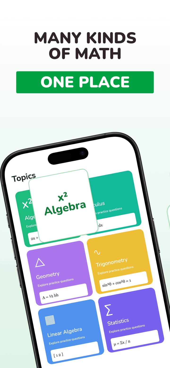 Chalk Solve app screenshot template preview, screen 4 of 5, Education design