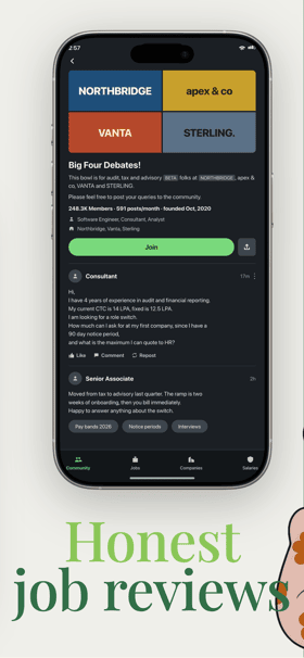 CareerHive app screenshot template preview, screen 4 of 5, Career design