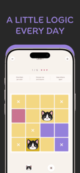 Chalk Paws app screenshot template preview, screen 3 of 5, Games design