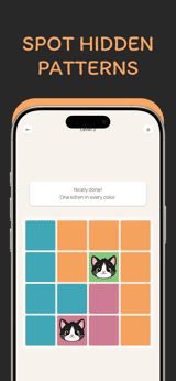 Chalk Paws app screenshot template preview, screen 2 of 5, Games design