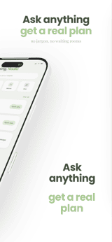 WellLoop app screenshot template preview, screen 3 of 5, Health & Fitness design
