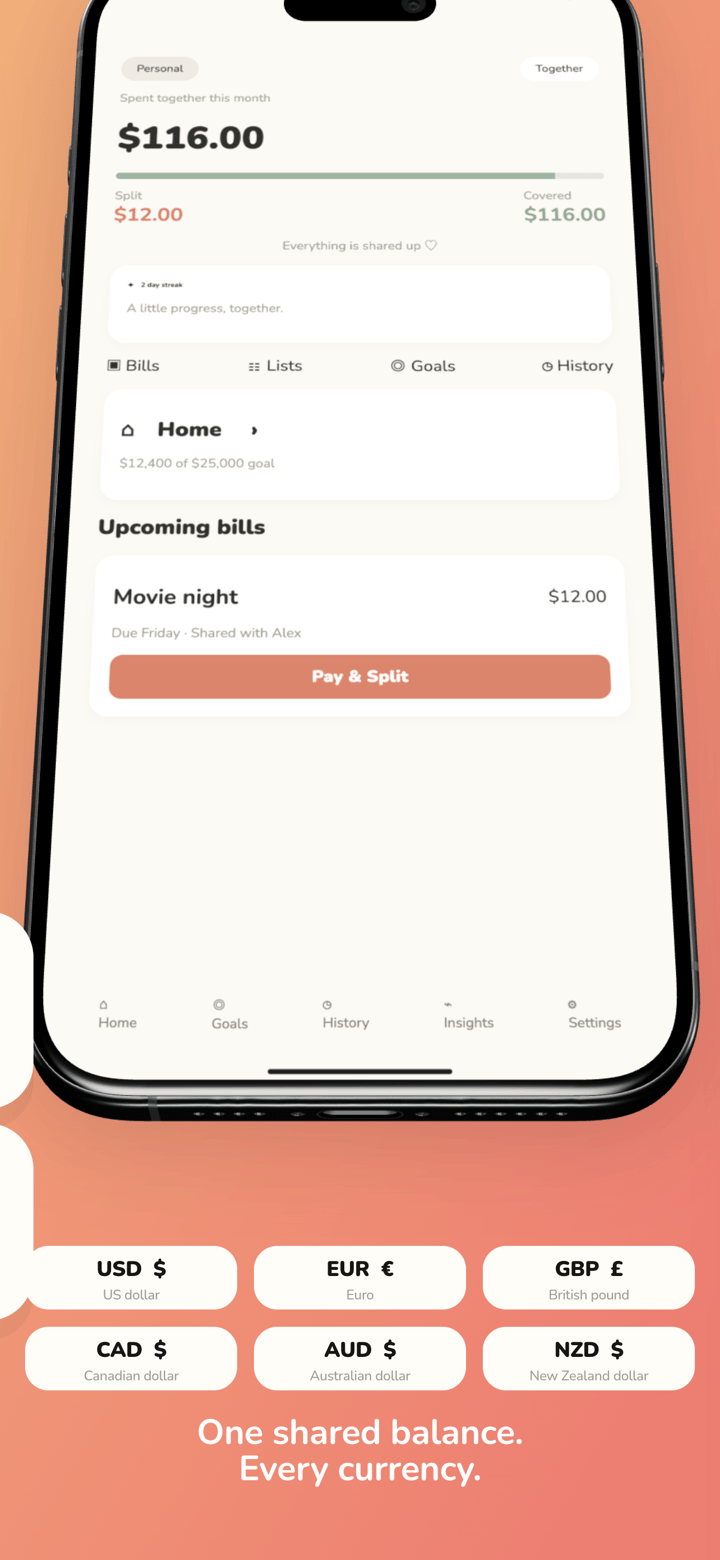 Coral Share app screenshot template preview, screen 2 of 5, Finance design