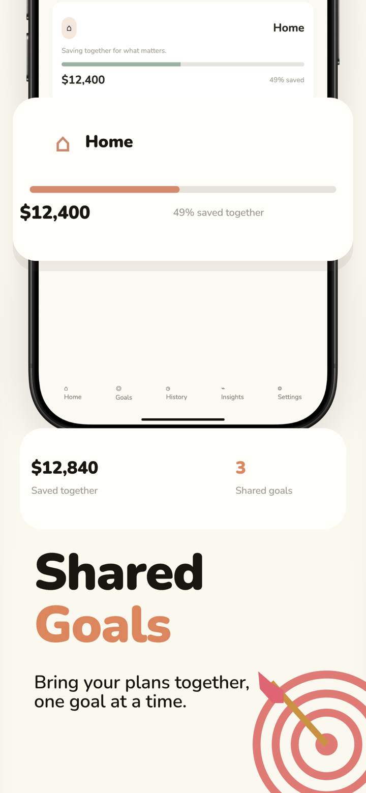 Coral Share app screenshot template preview, screen 4 of 5, Finance design