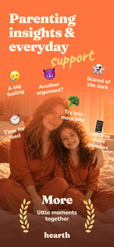 Hearth Family app screenshot template preview, screen 1 of 5, Lifestyle design