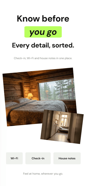 Staywire app screenshot template preview, screen 5 of 5, Travel design