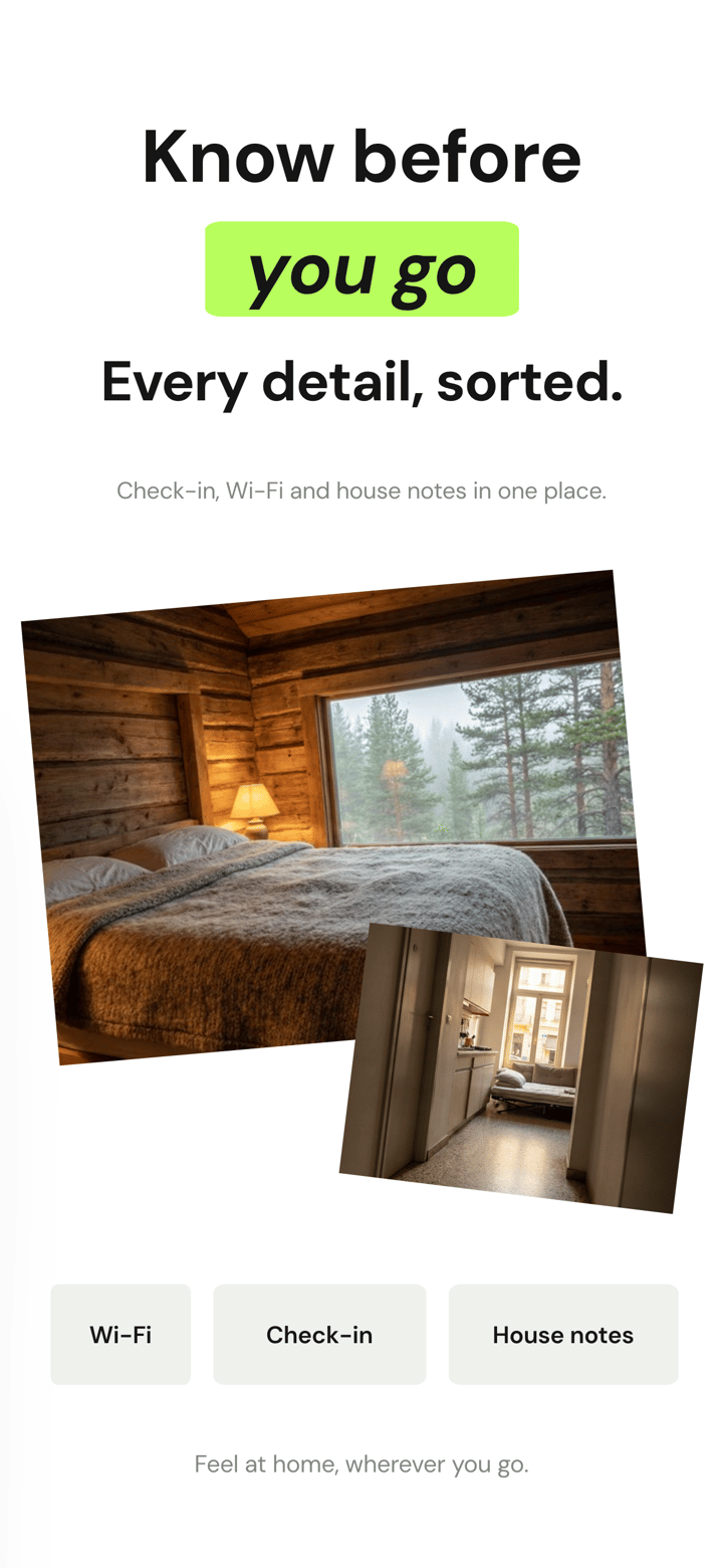 Staywire app screenshot template preview, screen 5 of 5, Travel design