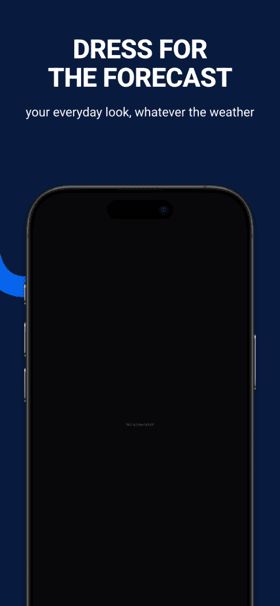 Sky Vibes app screenshot template preview, screen 5 of 5, Weather design