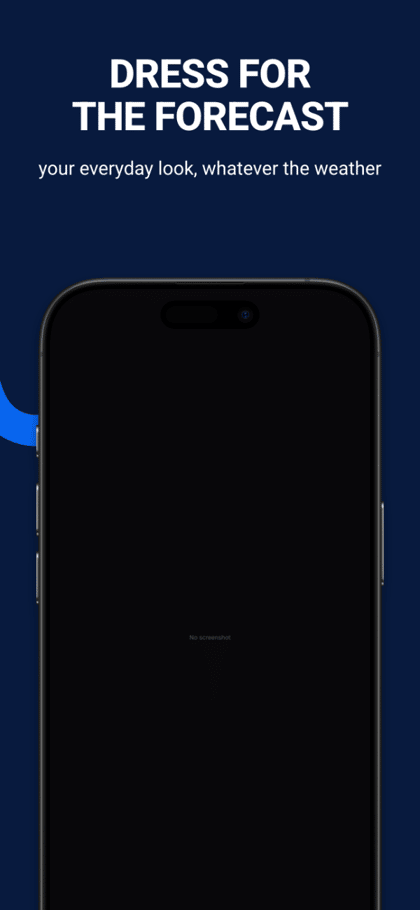 Sky Vibes app screenshot template preview, screen 5 of 5, Weather design