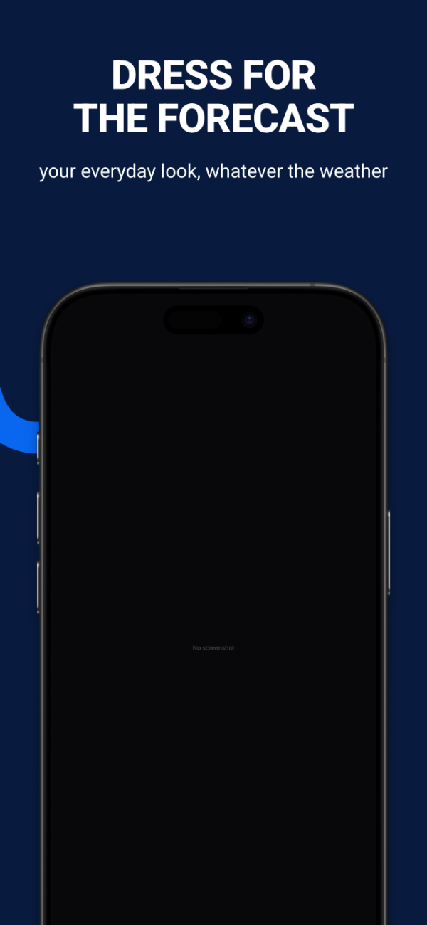 Sky Vibes app screenshot template preview, screen 5 of 5, Weather design