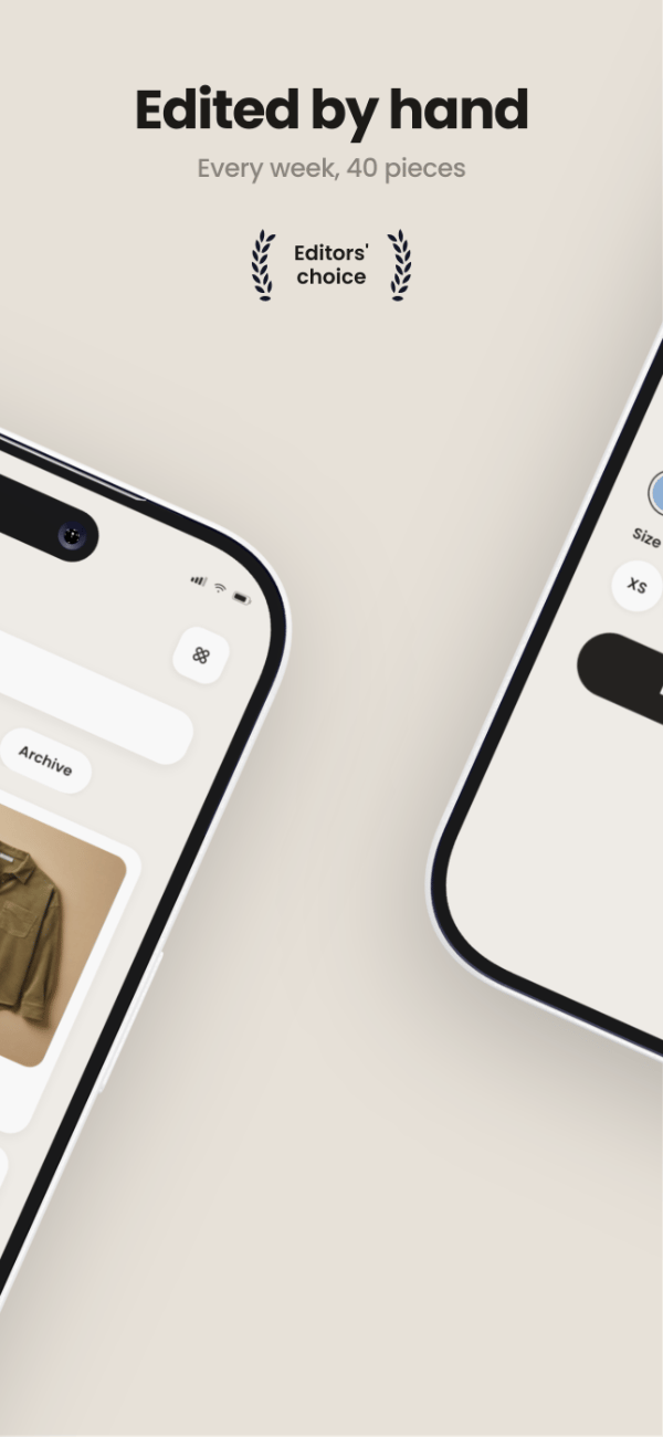 KnitLane app screenshot template preview, screen 2 of 5, Shopping design