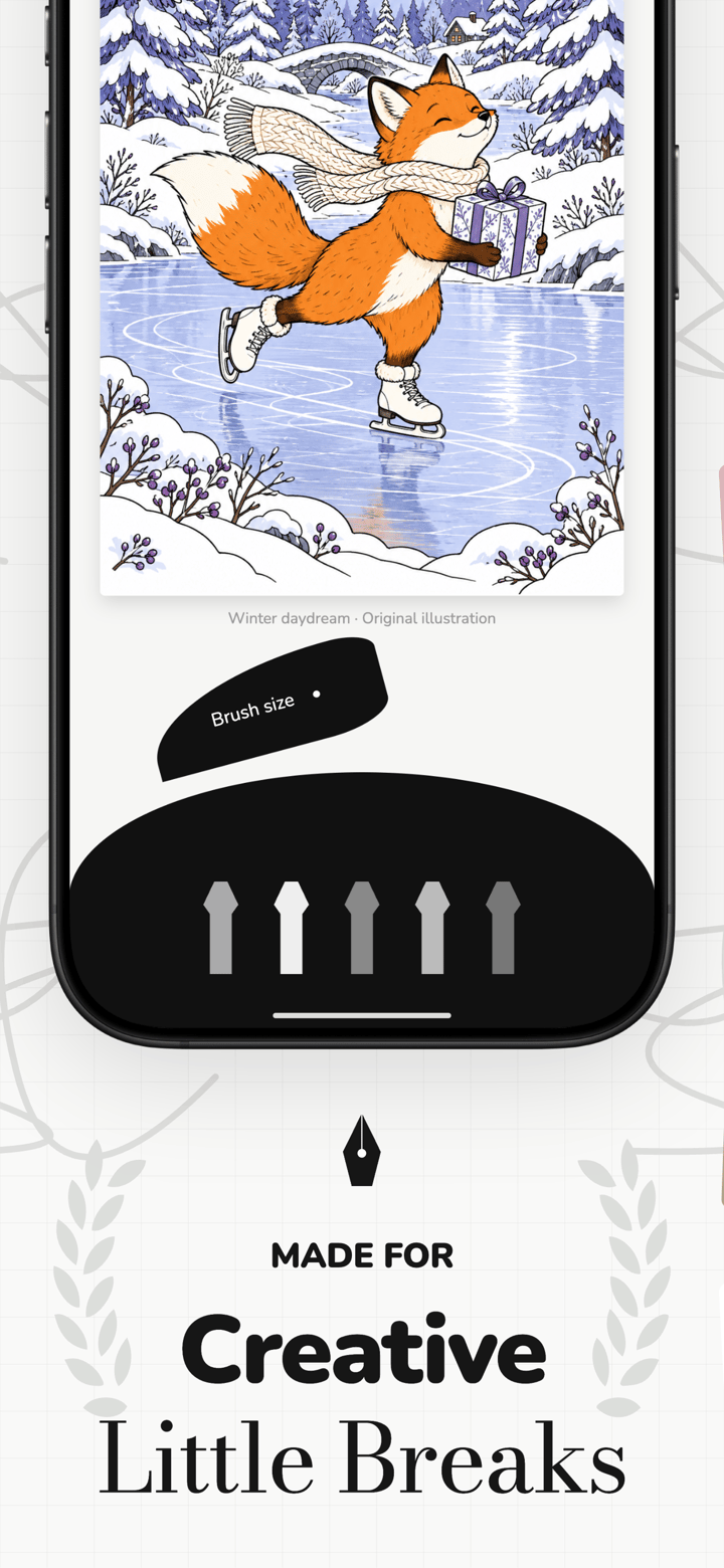 Color Retreat app screenshot template preview, screen 2 of 5, Graphics & Design design