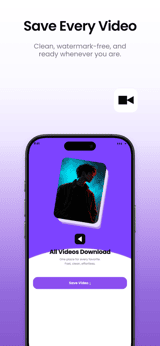 Violet Save app screenshot template preview, screen 2 of 5, Utilities design