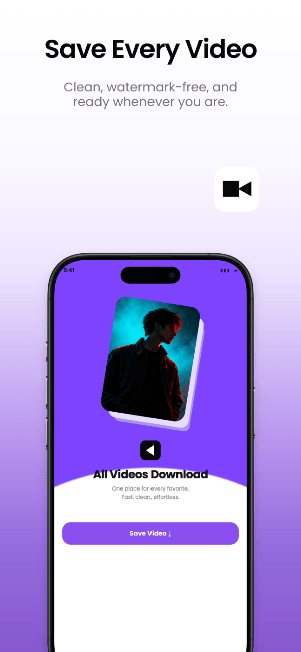 Violet Save app screenshot template preview, screen 2 of 5, Utilities design