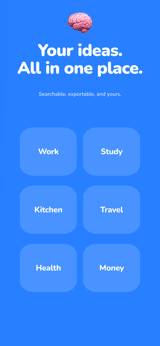 Promptly app screenshot template preview, screen 5 of 5, Productivity design