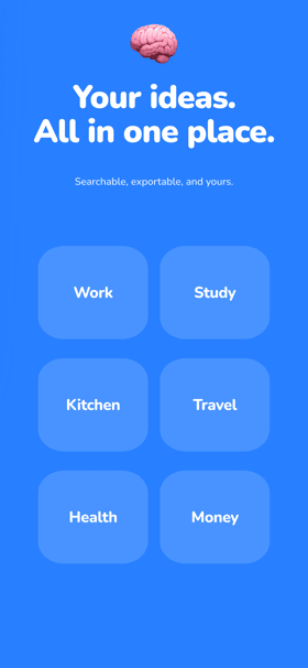 Promptly app screenshot template preview, screen 5 of 5, Productivity design
