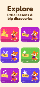 Little Wonder app screenshot template preview, screen 3 of 5, Education design