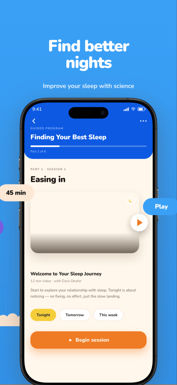 StillMind app screenshot template preview, screen 4 of 5, Health & Fitness design
