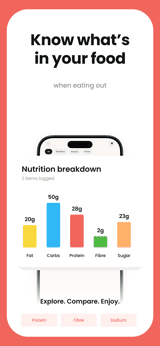 Plateful app screenshot template preview, screen 2 of 5, Health & Fitness design