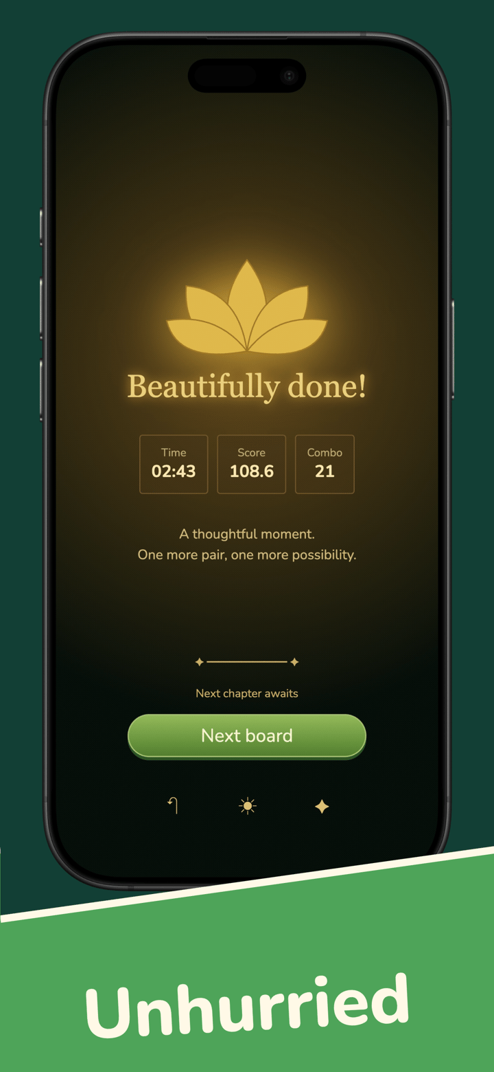 Jade Tiles app screenshot template preview, screen 2 of 5, Games design
