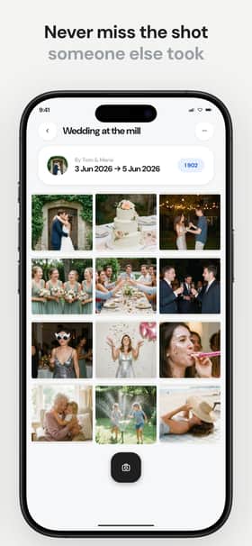 SnapCircle app screenshot template preview, screen 3 of 5, Photography design