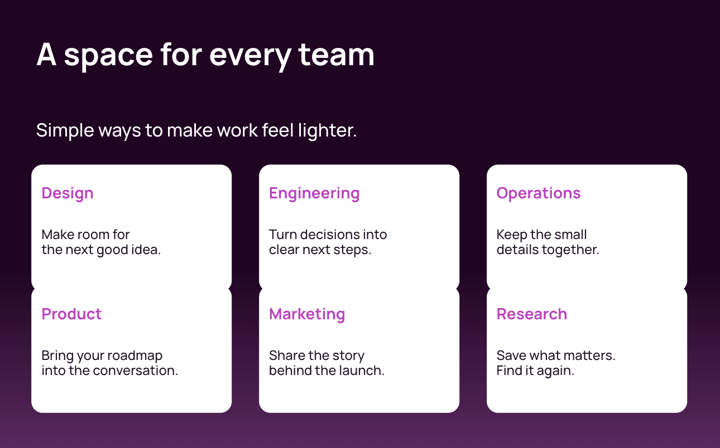 Plum Workspace app screenshot template preview, screen 5 of 5, Productivity design