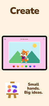 Little Wonder app screenshot template preview, screen 5 of 5, Education design
