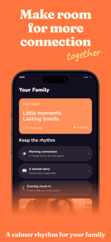 Hearth Family app screenshot template preview, screen 5 of 5, Lifestyle design