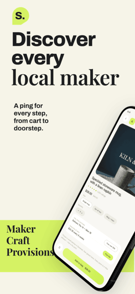 Sundry Market app screenshot template preview, screen 2 of 5, Shopping design