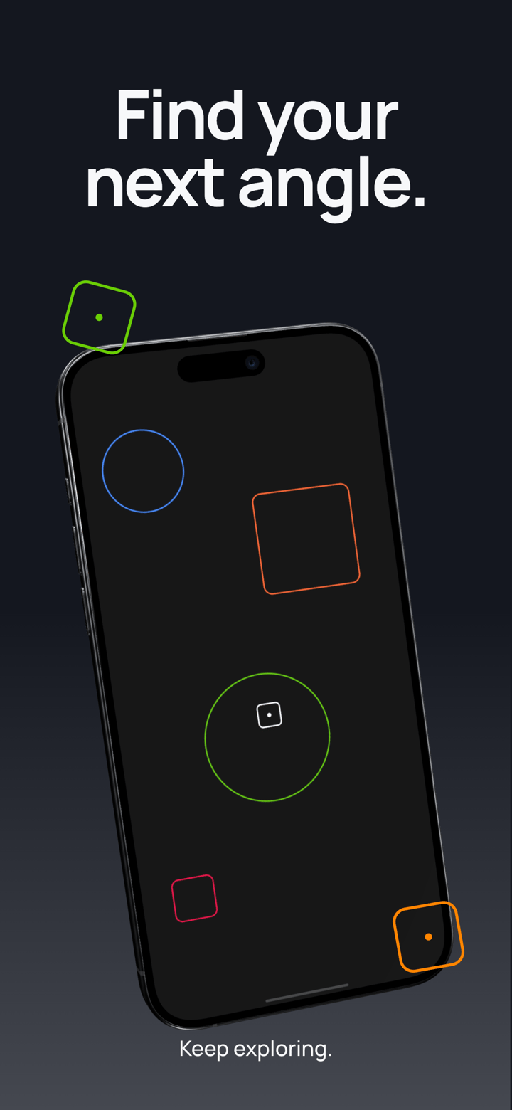 Prism Puzzle app screenshot template preview, screen 5 of 5, Games design