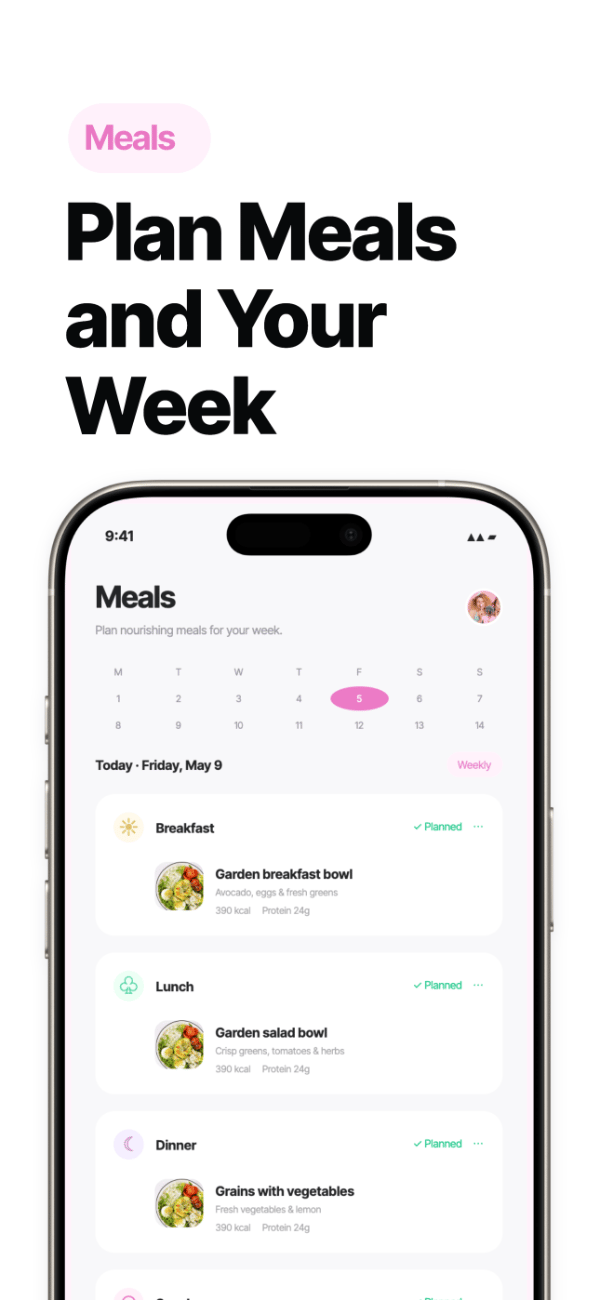 DayFlow Planner app screenshot template preview, screen 5 of 5, Productivity design