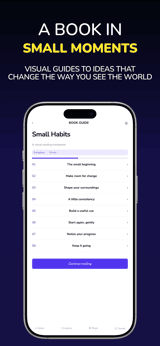 Alpine Mind app screenshot template preview, screen 6 of 8, Education design