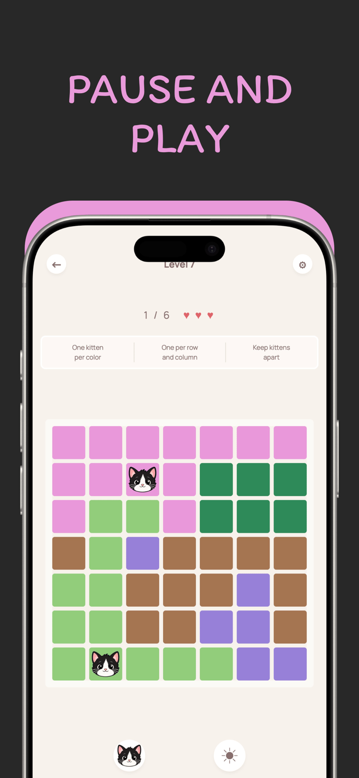 Chalk Paws app screenshot template preview, screen 4 of 5, Games design